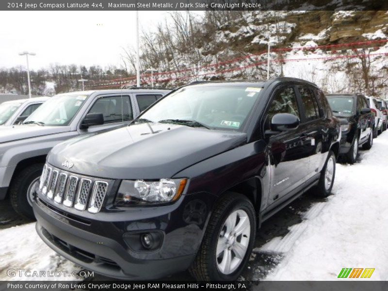 Maximum Steel Metallic / Dark Slate Gray/Light Pebble 2014 Jeep Compass Latitude 4x4