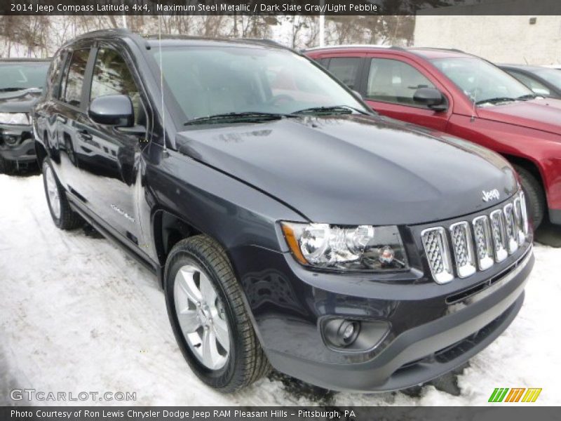 Maximum Steel Metallic / Dark Slate Gray/Light Pebble 2014 Jeep Compass Latitude 4x4