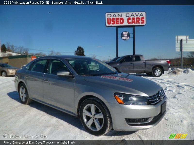 Tungsten Silver Metallic / Titan Black 2013 Volkswagen Passat TDI SE