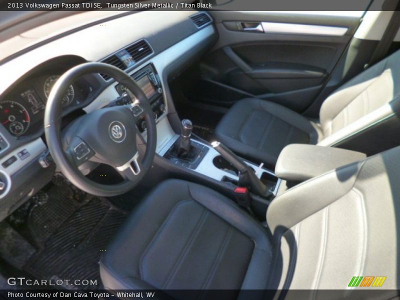 Tungsten Silver Metallic / Titan Black 2013 Volkswagen Passat TDI SE
