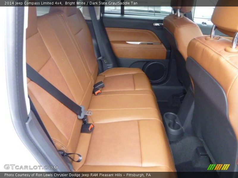 Bright White / Dark Slate Gray/Saddle Tan 2014 Jeep Compass Limited 4x4