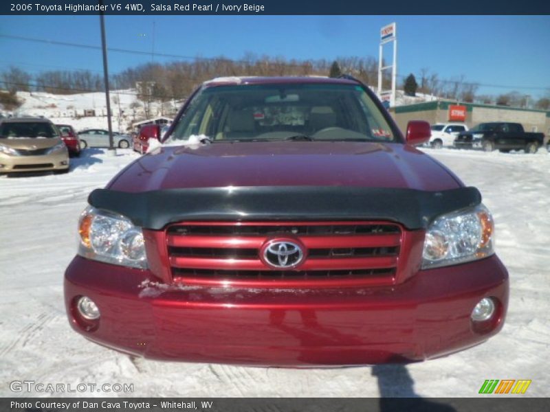 Salsa Red Pearl / Ivory Beige 2006 Toyota Highlander V6 4WD
