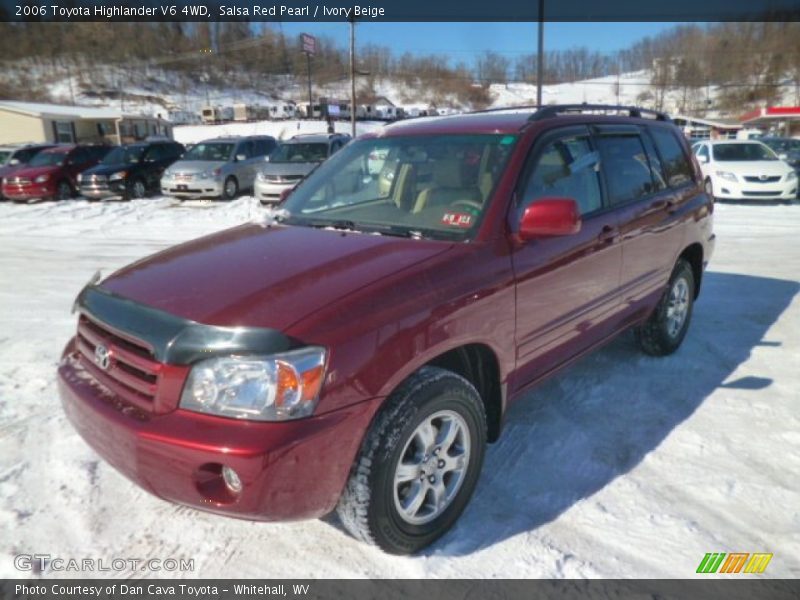 Salsa Red Pearl / Ivory Beige 2006 Toyota Highlander V6 4WD