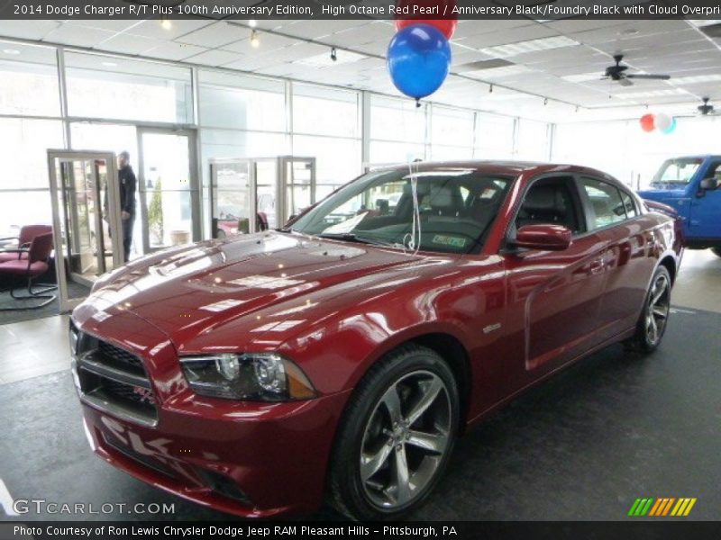 High Octane Red Pearl / Anniversary Black/Foundry Black with Cloud Overprint 2014 Dodge Charger R/T Plus 100th Anniversary Edition