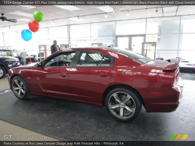 High Octane Red Pearl / Anniversary Black/Foundry Black with Cloud Overprint 2014 Dodge Charger R/T Plus 100th Anniversary Edition