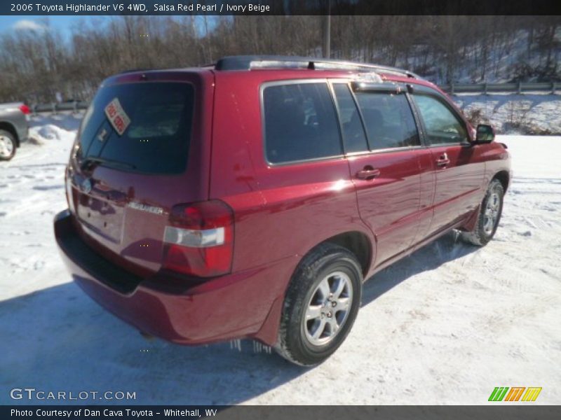 Salsa Red Pearl / Ivory Beige 2006 Toyota Highlander V6 4WD