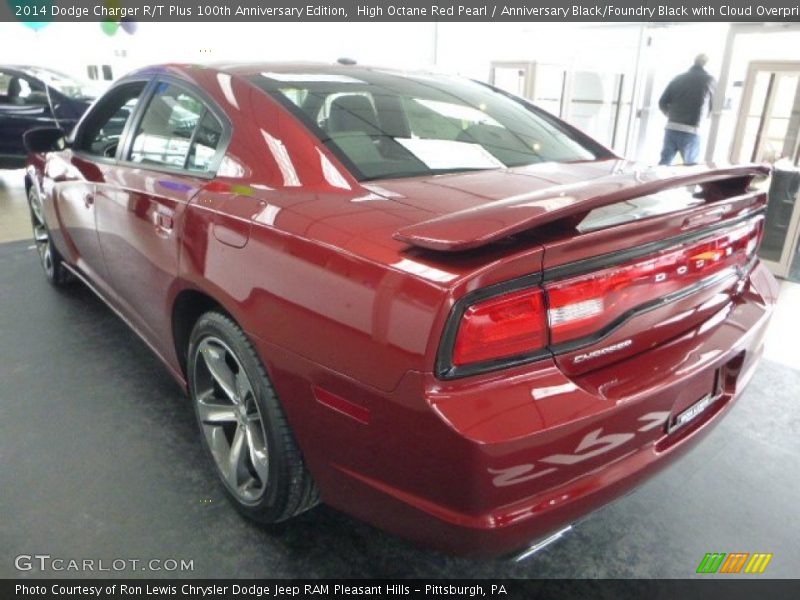 High Octane Red Pearl / Anniversary Black/Foundry Black with Cloud Overprint 2014 Dodge Charger R/T Plus 100th Anniversary Edition