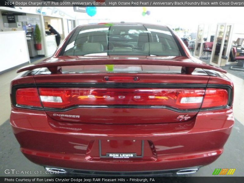 High Octane Red Pearl / Anniversary Black/Foundry Black with Cloud Overprint 2014 Dodge Charger R/T Plus 100th Anniversary Edition