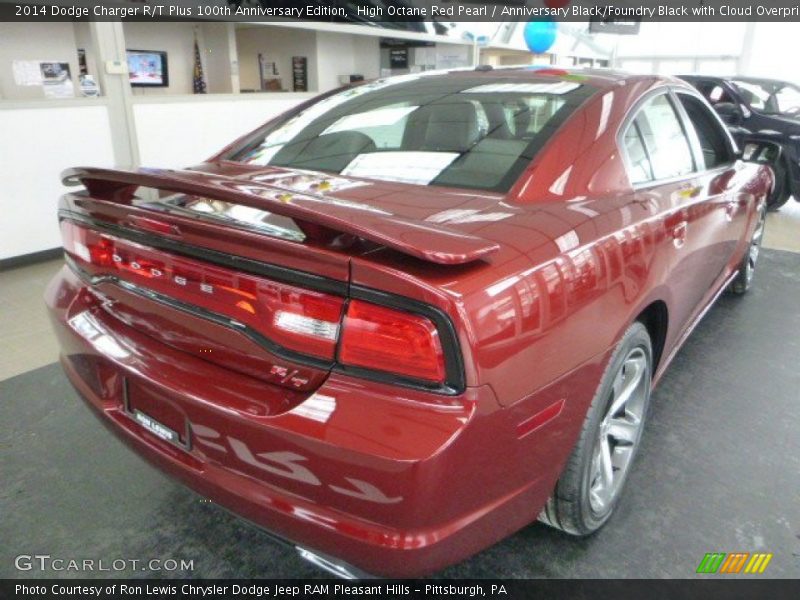High Octane Red Pearl / Anniversary Black/Foundry Black with Cloud Overprint 2014 Dodge Charger R/T Plus 100th Anniversary Edition