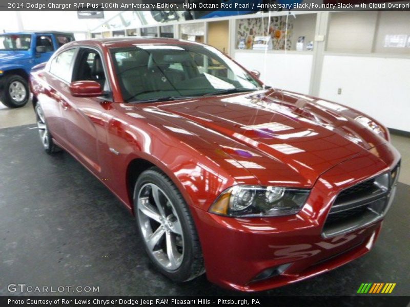 High Octane Red Pearl / Anniversary Black/Foundry Black with Cloud Overprint 2014 Dodge Charger R/T Plus 100th Anniversary Edition