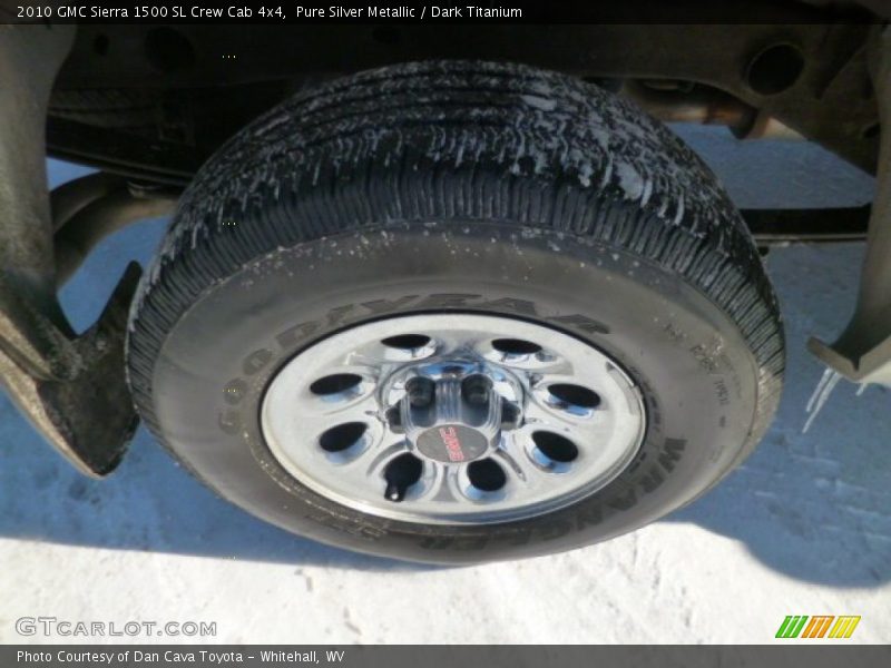 Pure Silver Metallic / Dark Titanium 2010 GMC Sierra 1500 SL Crew Cab 4x4
