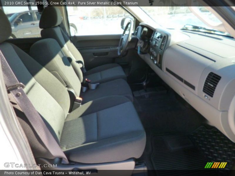 Pure Silver Metallic / Dark Titanium 2010 GMC Sierra 1500 SL Crew Cab 4x4