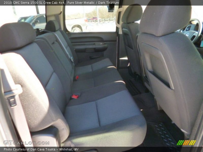 Pure Silver Metallic / Dark Titanium 2010 GMC Sierra 1500 SL Crew Cab 4x4