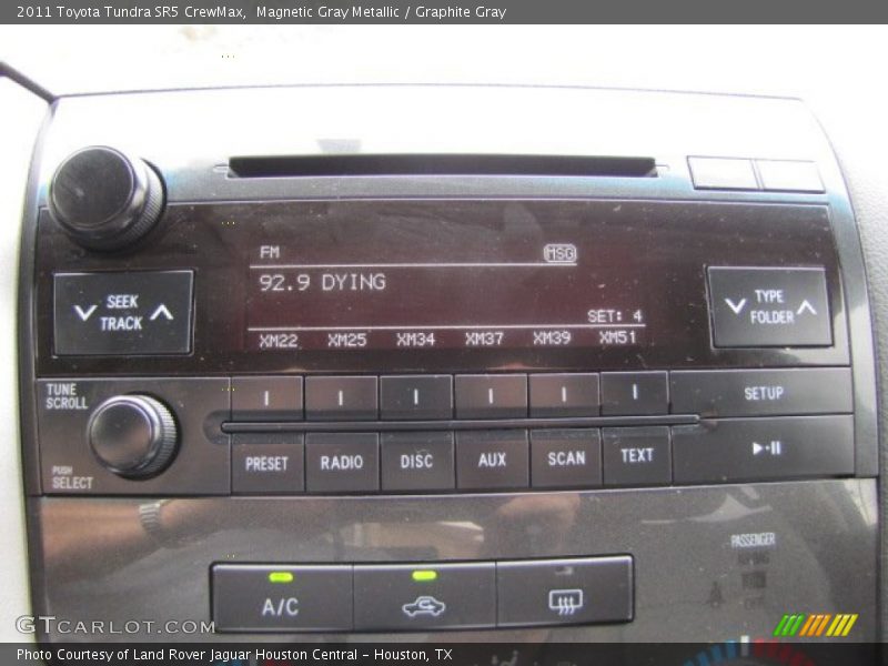 Magnetic Gray Metallic / Graphite Gray 2011 Toyota Tundra SR5 CrewMax