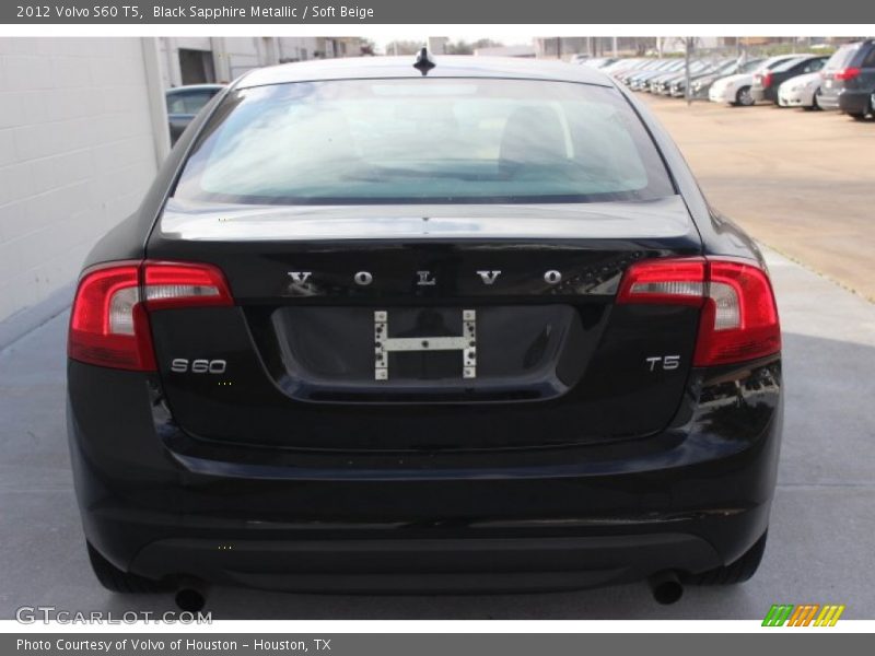 Black Sapphire Metallic / Soft Beige 2012 Volvo S60 T5