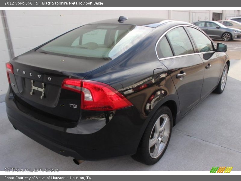 Black Sapphire Metallic / Soft Beige 2012 Volvo S60 T5