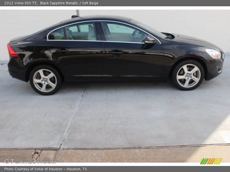 Black Sapphire Metallic / Soft Beige 2012 Volvo S60 T5