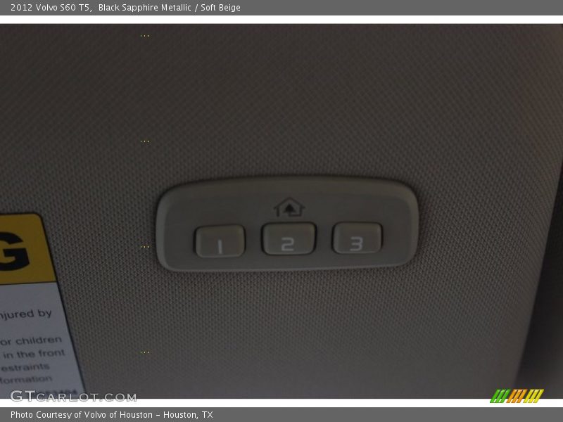 Black Sapphire Metallic / Soft Beige 2012 Volvo S60 T5