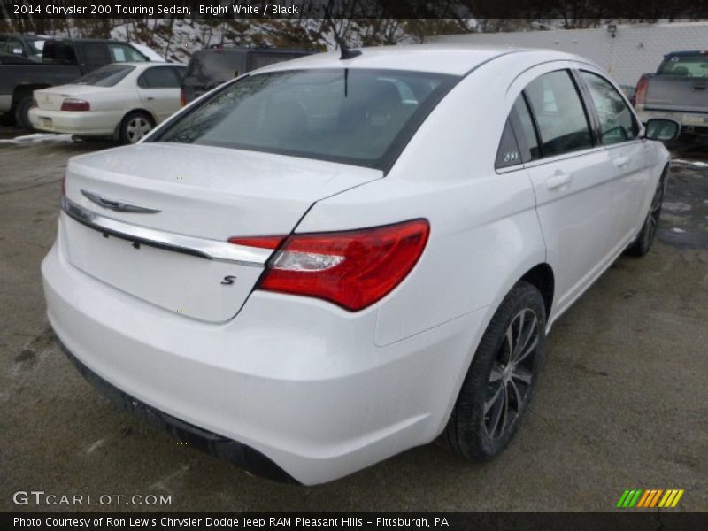 Bright White / Black 2014 Chrysler 200 Touring Sedan