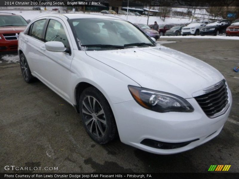 Bright White / Black 2014 Chrysler 200 Touring Sedan