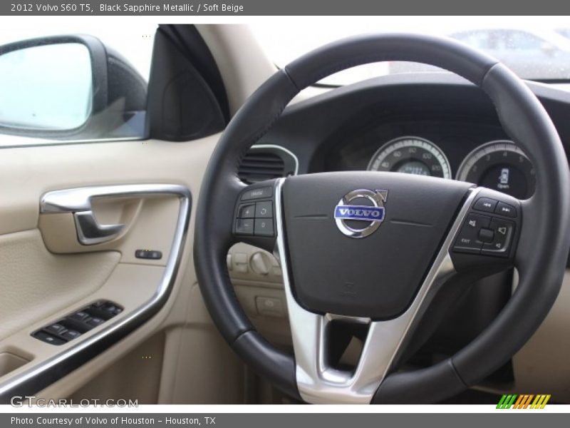 Black Sapphire Metallic / Soft Beige 2012 Volvo S60 T5