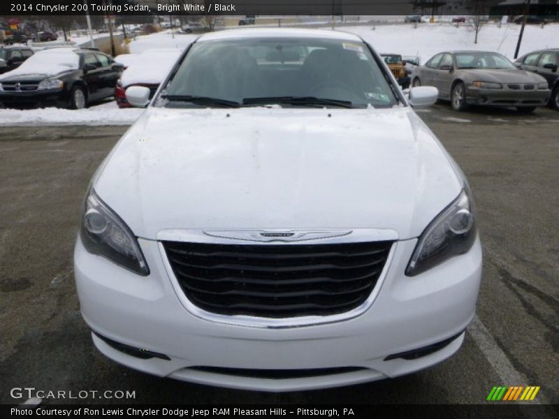 Bright White / Black 2014 Chrysler 200 Touring Sedan
