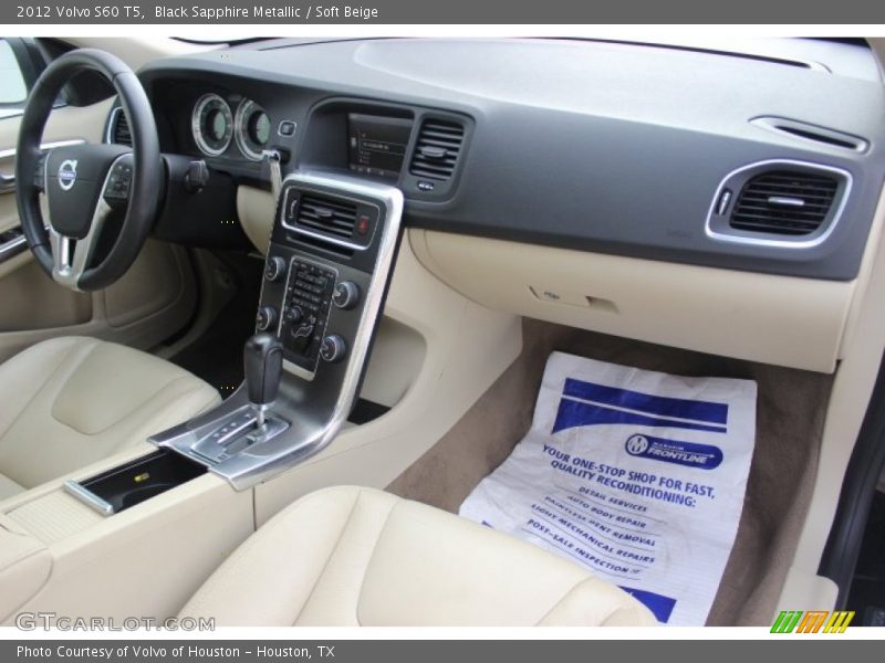 Black Sapphire Metallic / Soft Beige 2012 Volvo S60 T5