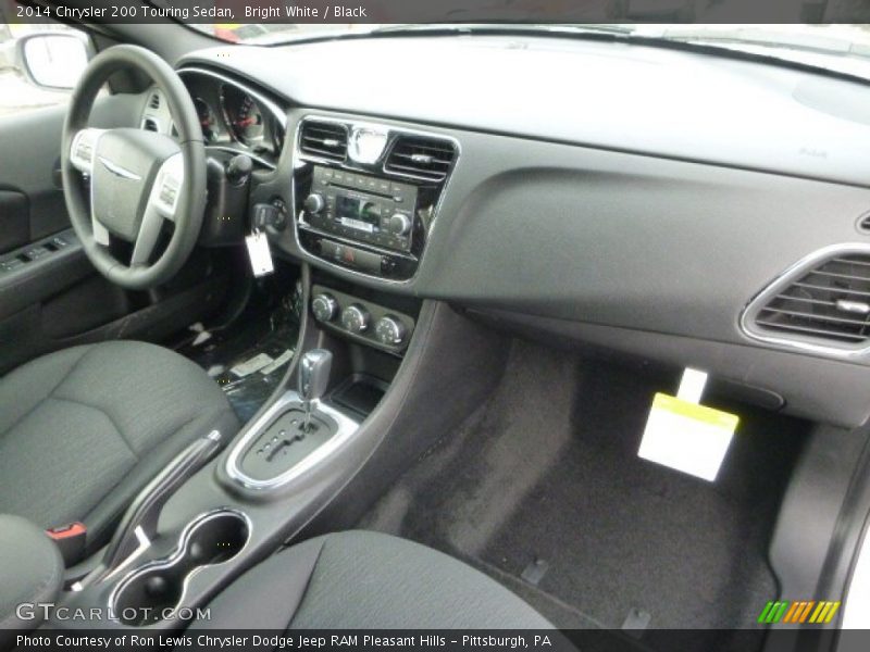 Bright White / Black 2014 Chrysler 200 Touring Sedan