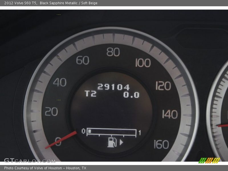 Black Sapphire Metallic / Soft Beige 2012 Volvo S60 T5