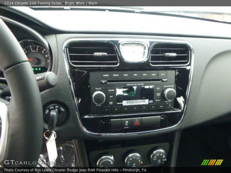 Bright White / Black 2014 Chrysler 200 Touring Sedan