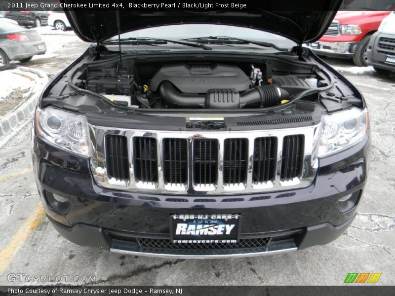 Blackberry Pearl / Black/Light Frost Beige 2011 Jeep Grand Cherokee Limited 4x4