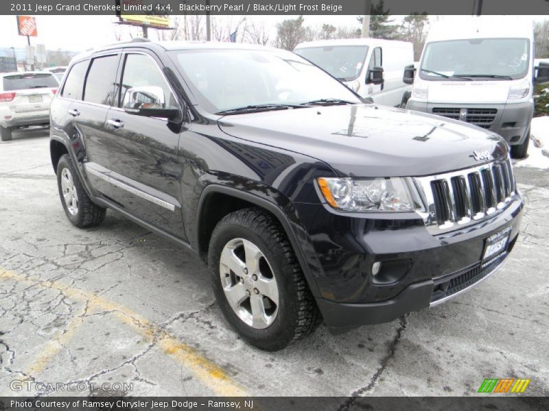 Blackberry Pearl / Black/Light Frost Beige 2011 Jeep Grand Cherokee Limited 4x4