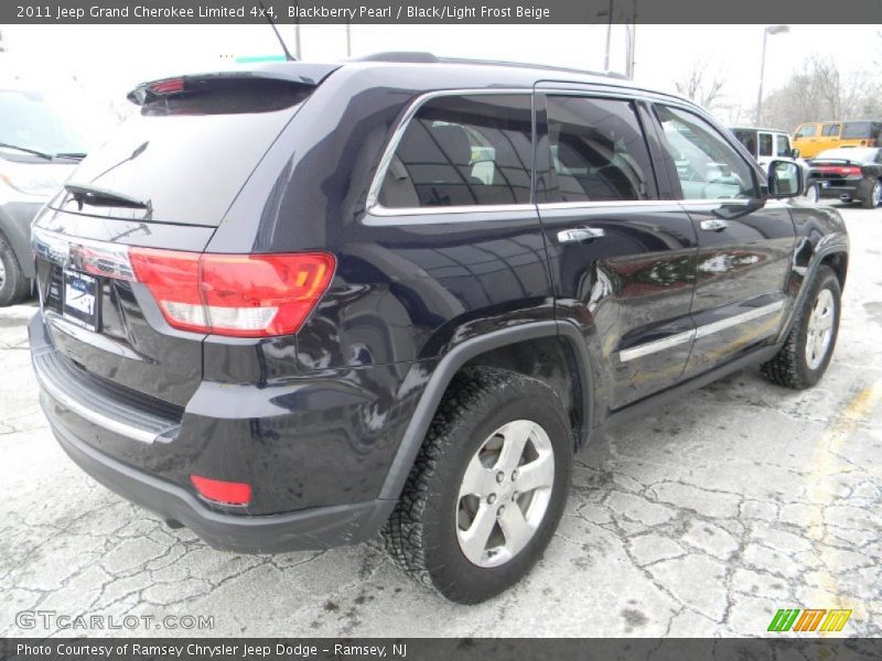 Blackberry Pearl / Black/Light Frost Beige 2011 Jeep Grand Cherokee Limited 4x4