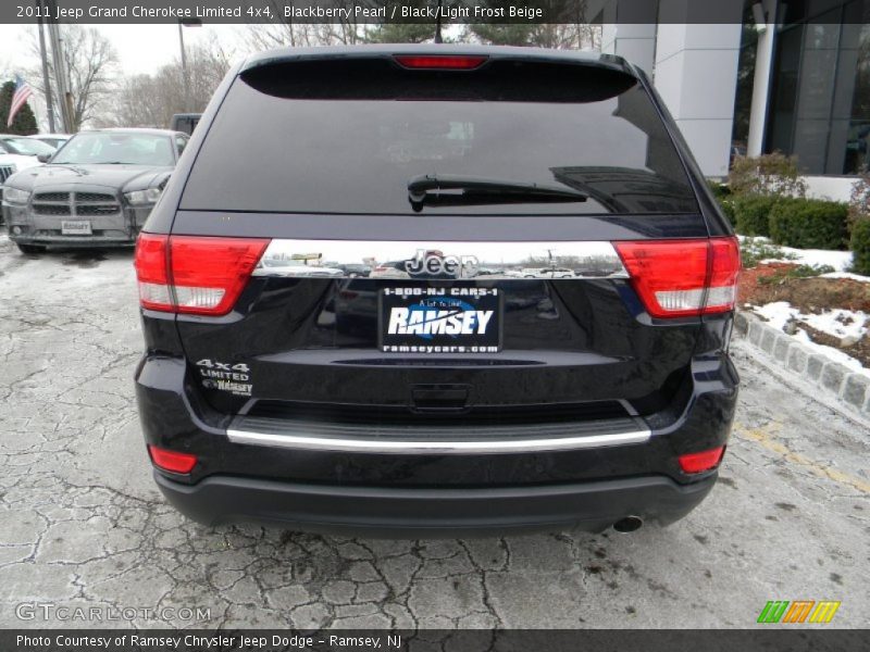 Blackberry Pearl / Black/Light Frost Beige 2011 Jeep Grand Cherokee Limited 4x4