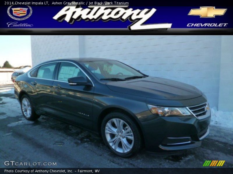 Ashen Gray Metallic / Jet Black/Dark Titanium 2014 Chevrolet Impala LT