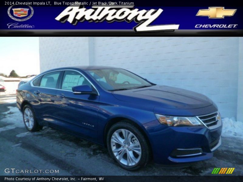 Blue Topaz Metallic / Jet Black/Dark Titanium 2014 Chevrolet Impala LT