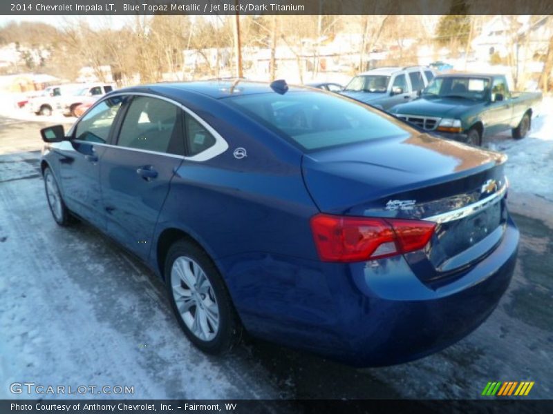 Blue Topaz Metallic / Jet Black/Dark Titanium 2014 Chevrolet Impala LT