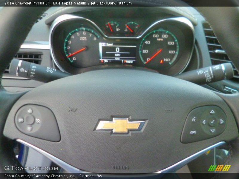 Blue Topaz Metallic / Jet Black/Dark Titanium 2014 Chevrolet Impala LT