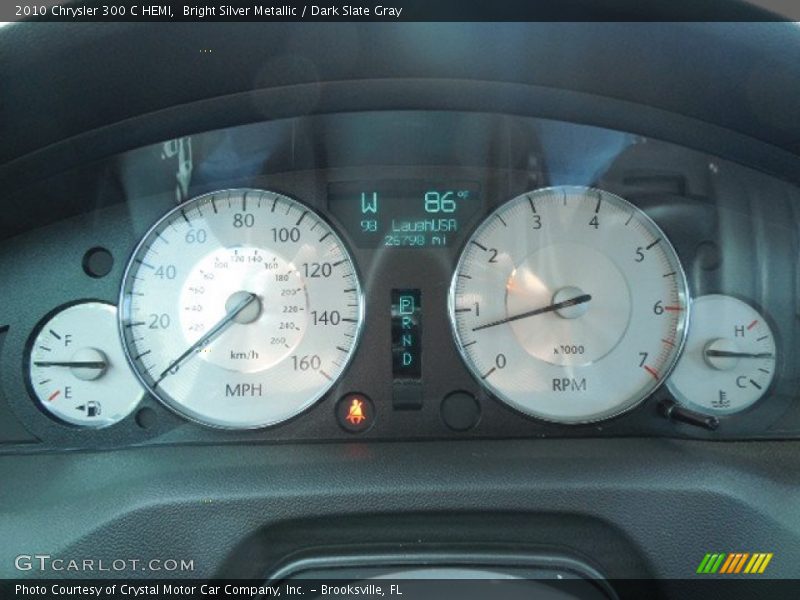 Bright Silver Metallic / Dark Slate Gray 2010 Chrysler 300 C HEMI
