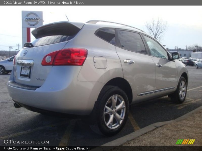 Silver Ice Metallic / Black 2011 Nissan Rogue SV AWD