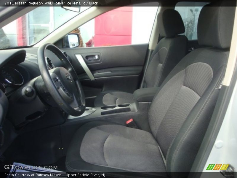 Silver Ice Metallic / Black 2011 Nissan Rogue SV AWD