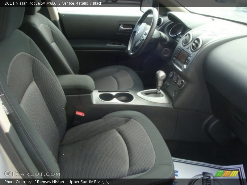 Silver Ice Metallic / Black 2011 Nissan Rogue SV AWD
