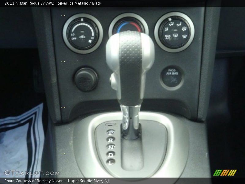 Silver Ice Metallic / Black 2011 Nissan Rogue SV AWD