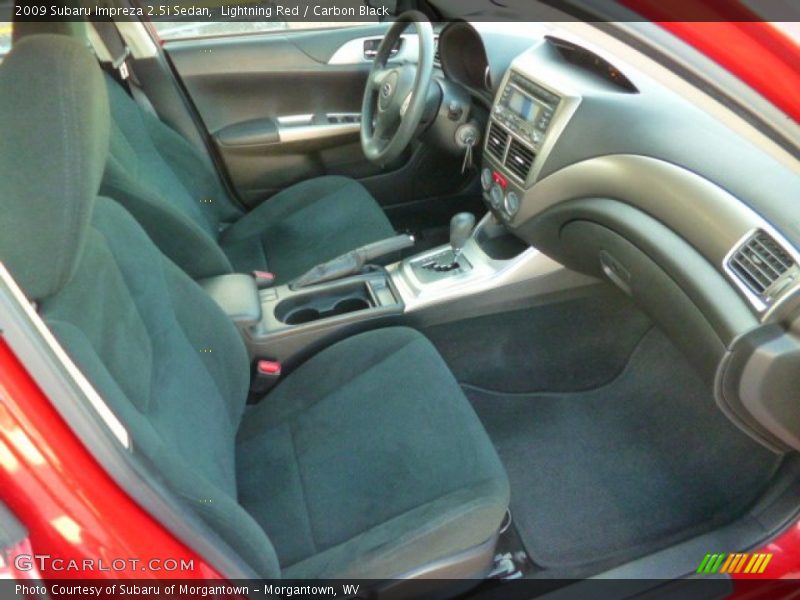 Lightning Red / Carbon Black 2009 Subaru Impreza 2.5i Sedan