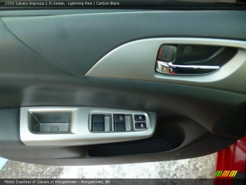 Lightning Red / Carbon Black 2009 Subaru Impreza 2.5i Sedan
