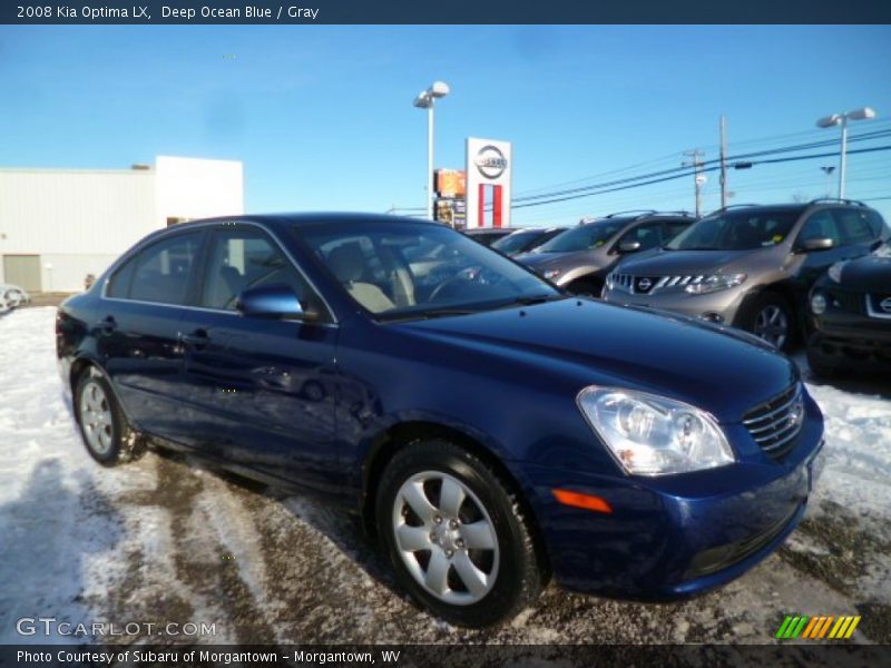 Deep Ocean Blue / Gray 2008 Kia Optima LX