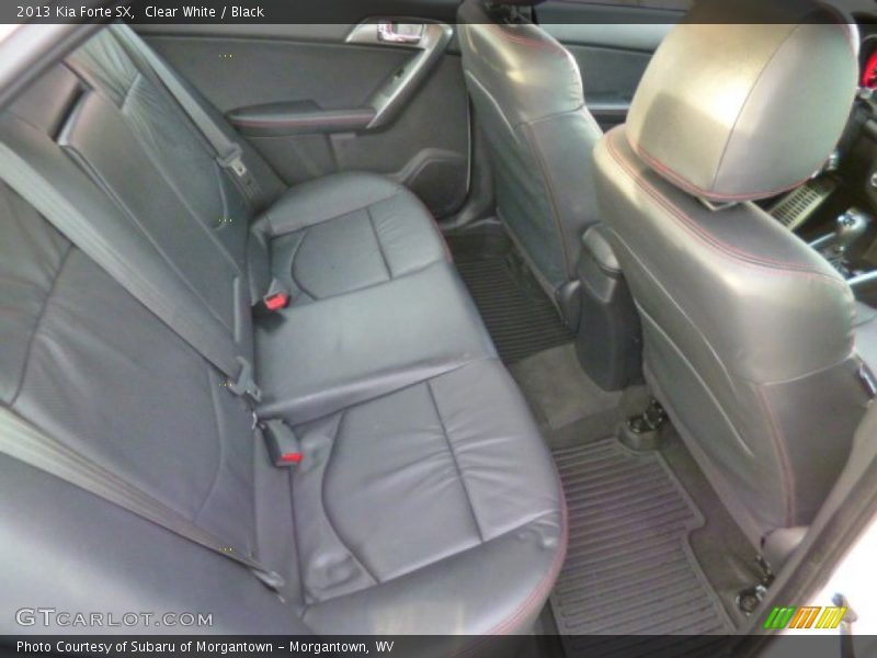 Clear White / Black 2013 Kia Forte SX
