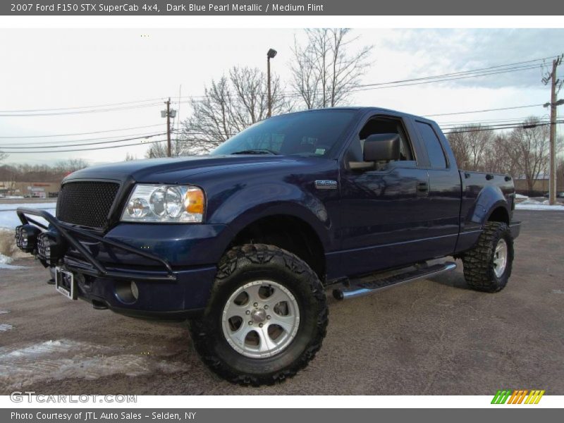 Dark Blue Pearl Metallic / Medium Flint 2007 Ford F150 STX SuperCab 4x4