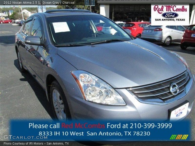 Ocean Gray / Charcoal 2012 Nissan Altima 2.5 S