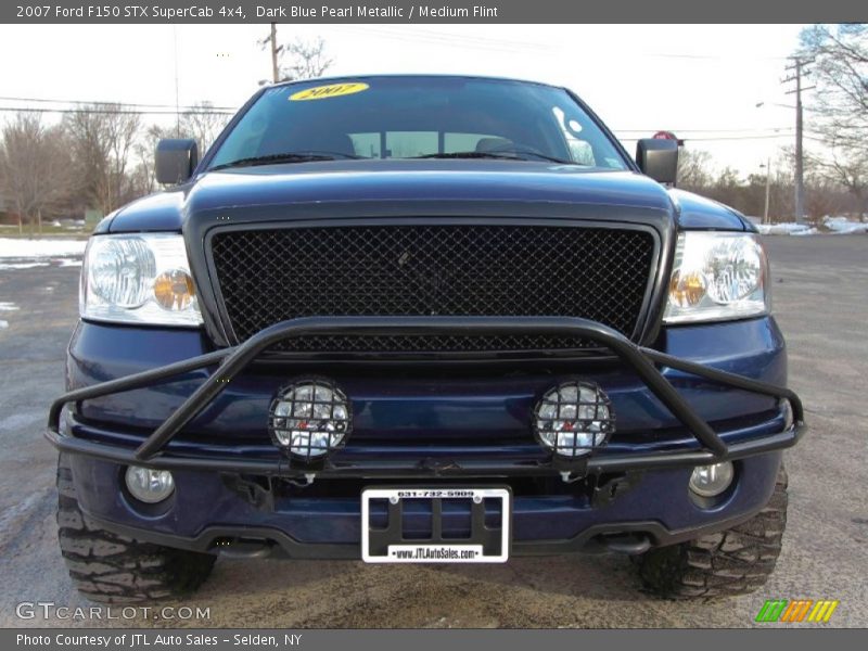 Dark Blue Pearl Metallic / Medium Flint 2007 Ford F150 STX SuperCab 4x4